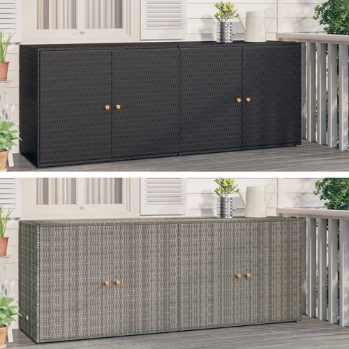 Gartenschrank poly rattan - gartenschrank,