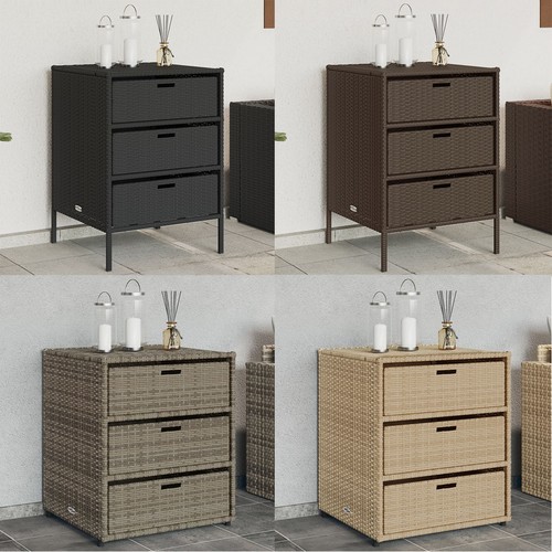 Poly rattan gartenschrank - poly,