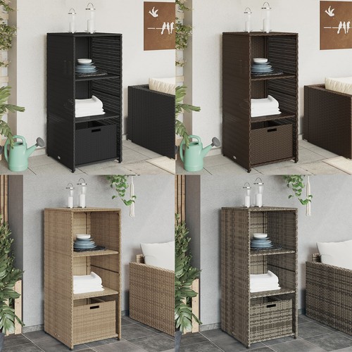 Gartenschrank poly rattan - gartenschrank,
