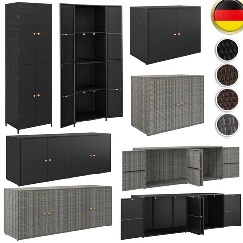 Gartenschrank poly rattan - poly,