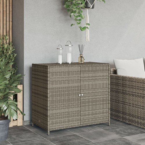 Poly rattan gartenschrank - poly,