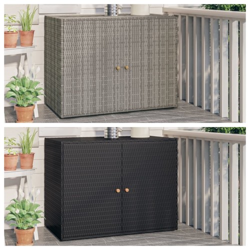 Gartenschrank poly rattan - gartenschrank,