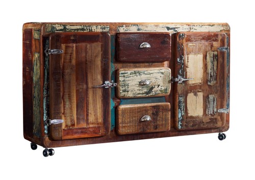 Altholz sideboard bunt kommode - altholz,