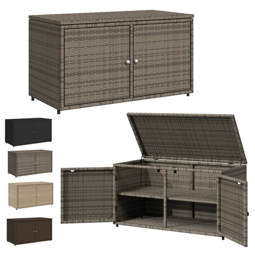 Poly rattan gartenschrank - rattan,